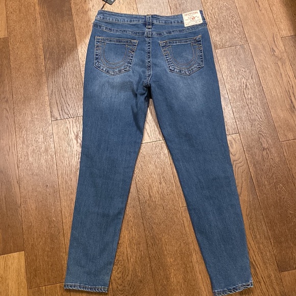 NWT True Religion Jennie Curvy Mid Rise Skinny Jeans, 33 - Picture 3 of 9